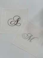 Monogram Cocktail Napkin Set