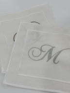 Monogram Cocktail Napkin Set