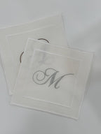 Monogram Cocktail Napkin Set