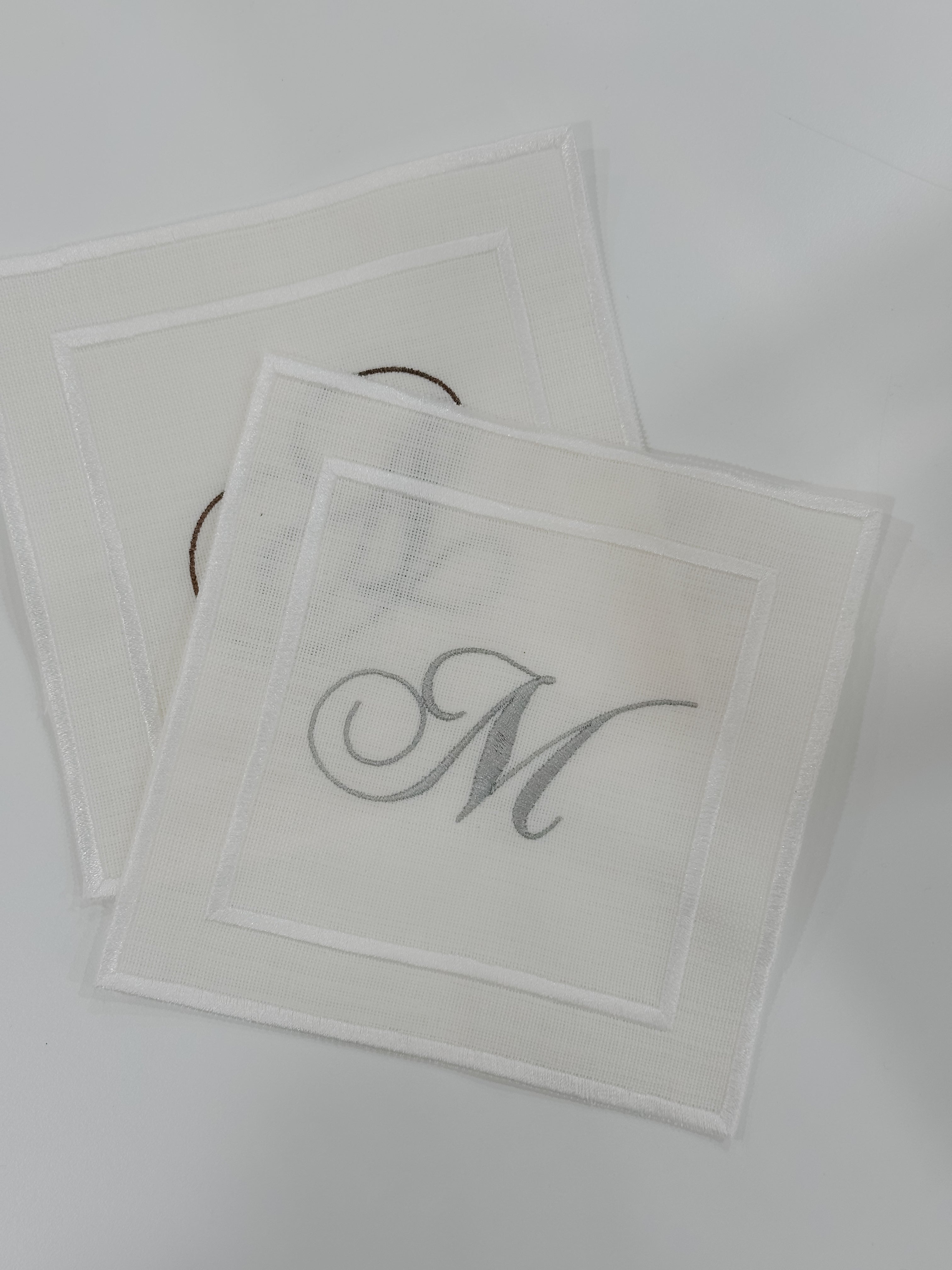 Monogram Cocktail Napkin Set