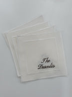 Last Name Cocktail Napkin Set