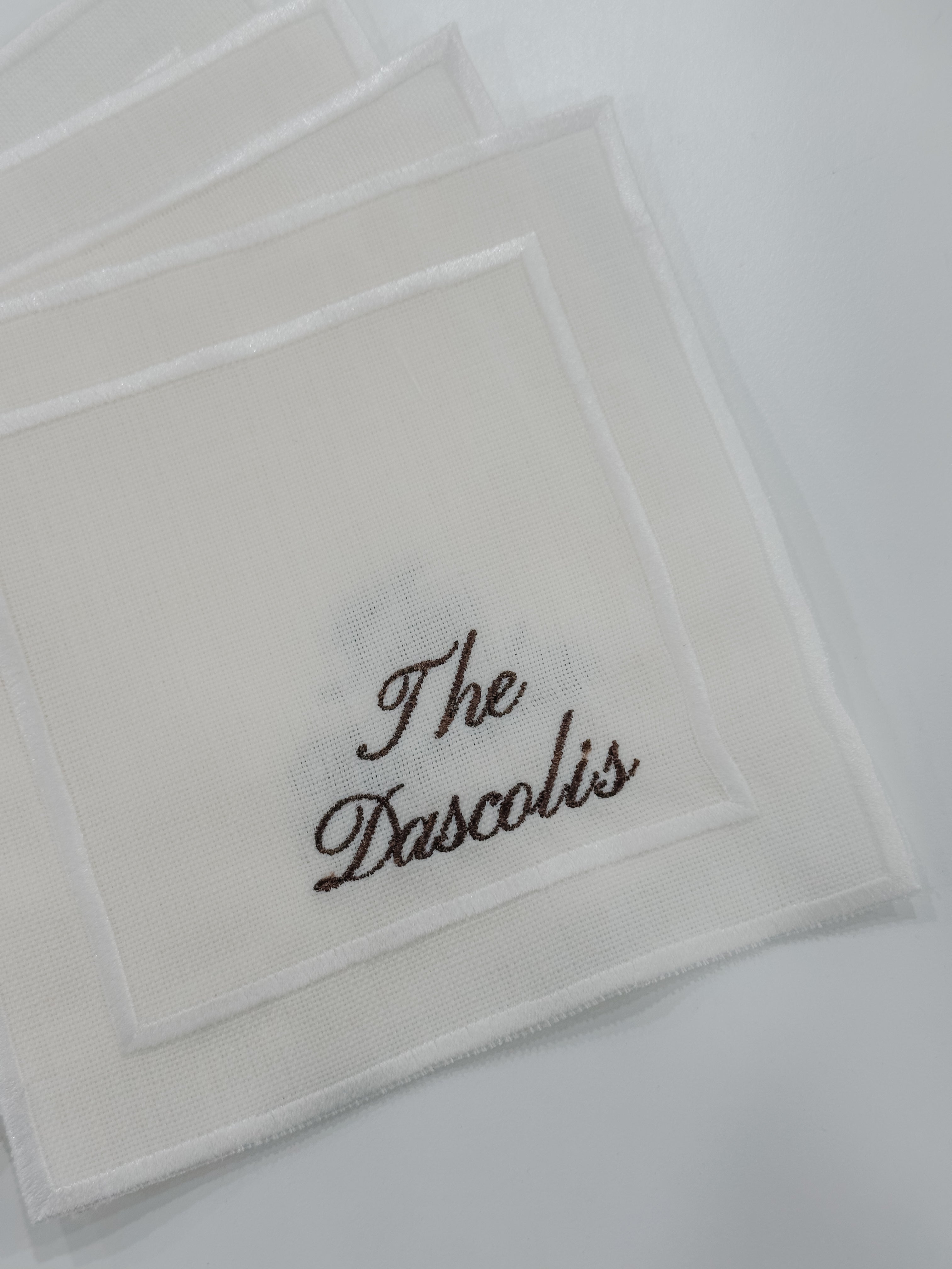 Last Name Cocktail Napkin Set