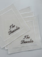 Last Name Cocktail Napkin Set