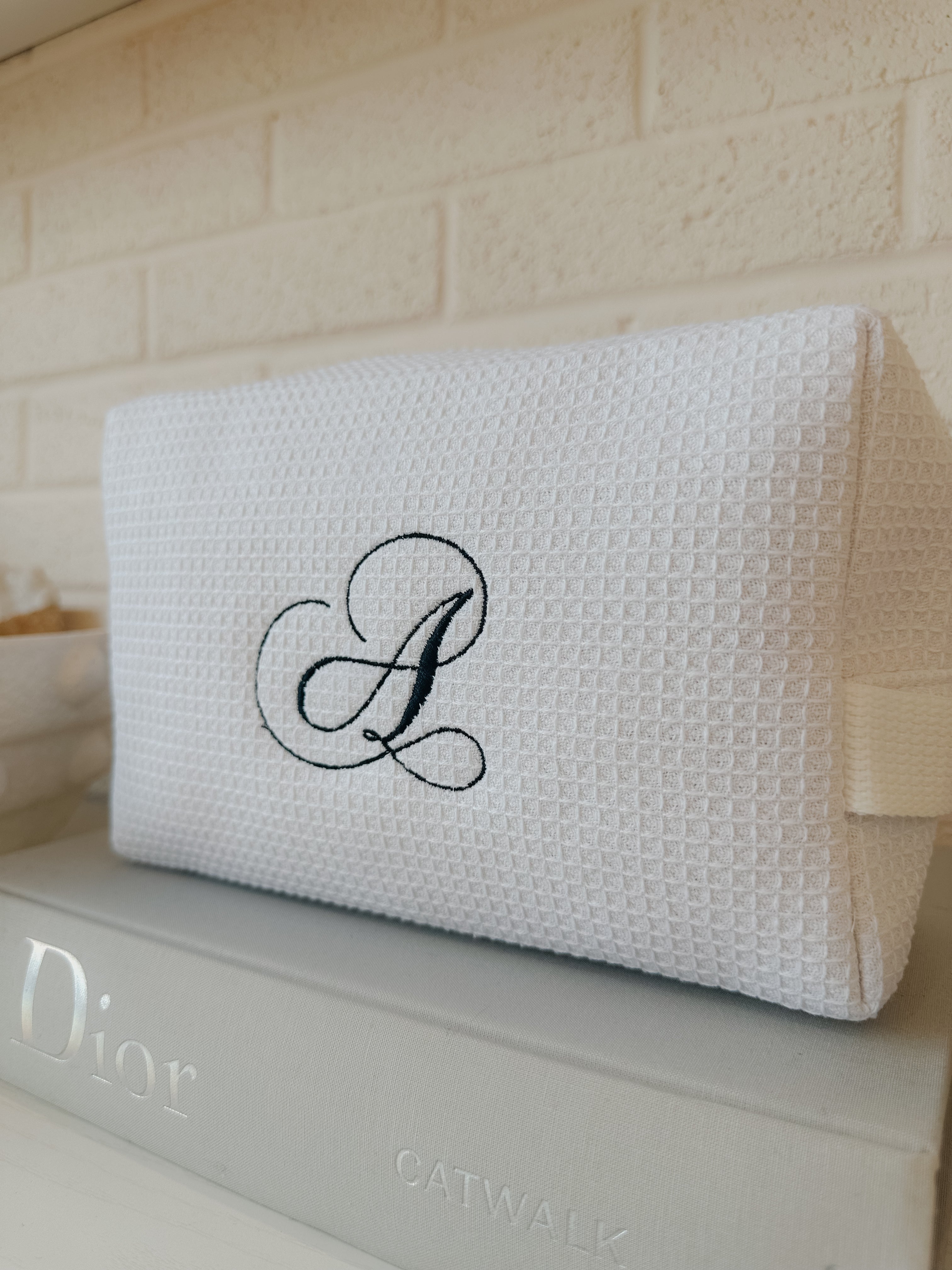 Monogram Waffle Everything Bag