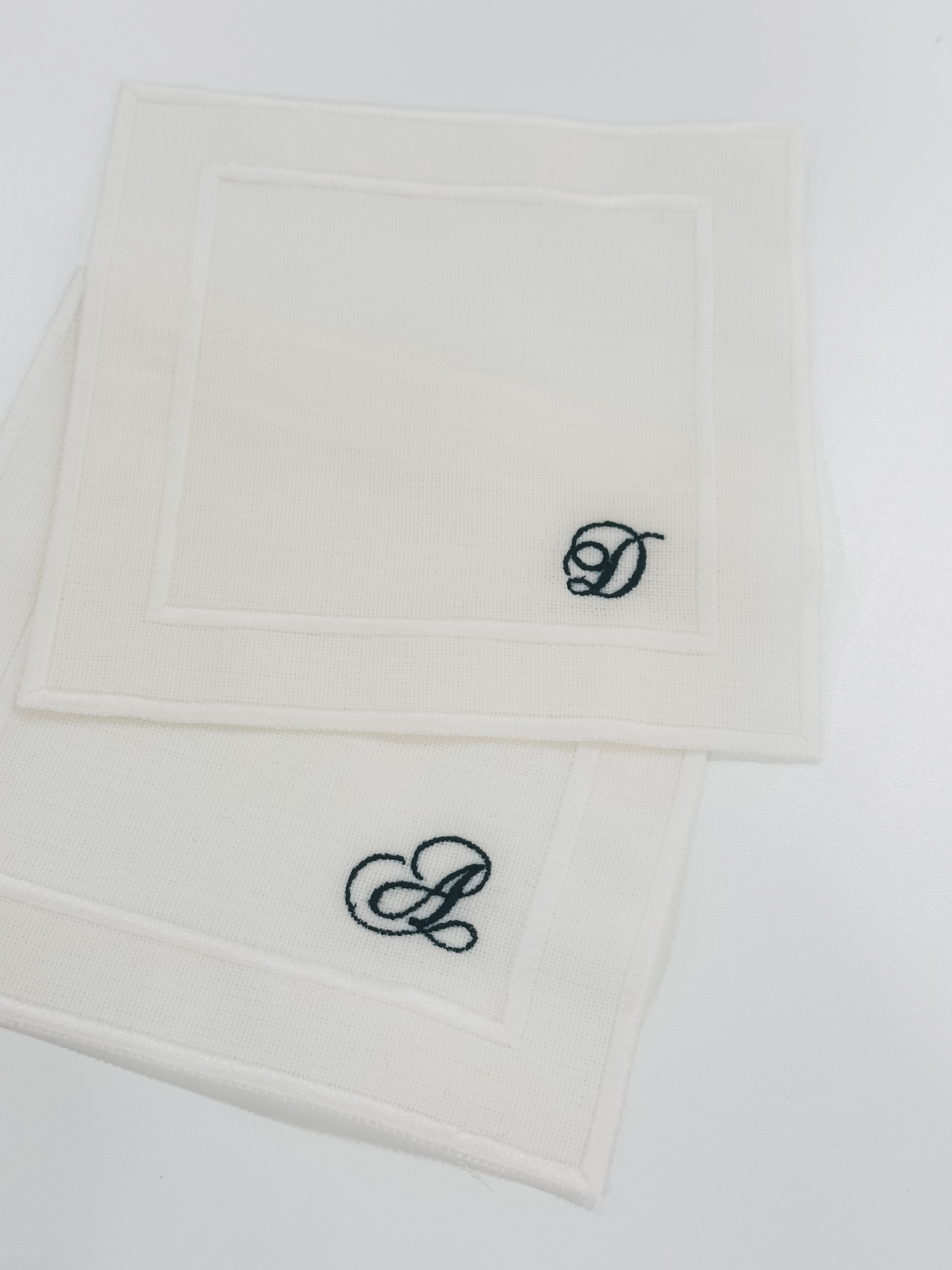 Petite Monogram Cocktail Napkin Set