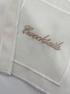 Monogram + Name "Cwocktail" Napkin Set