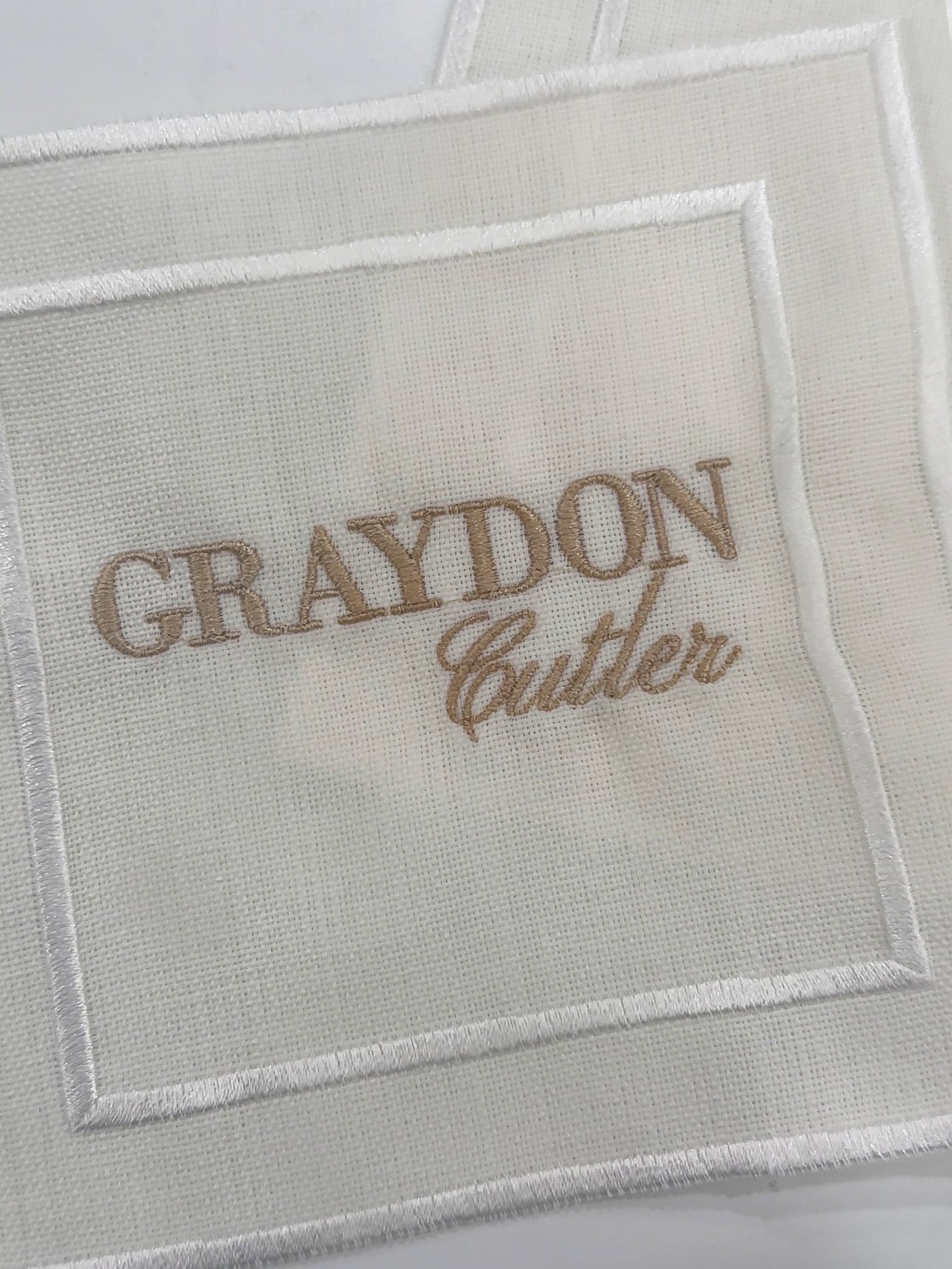 Monogram + Name "Cwocktail" Napkin Set