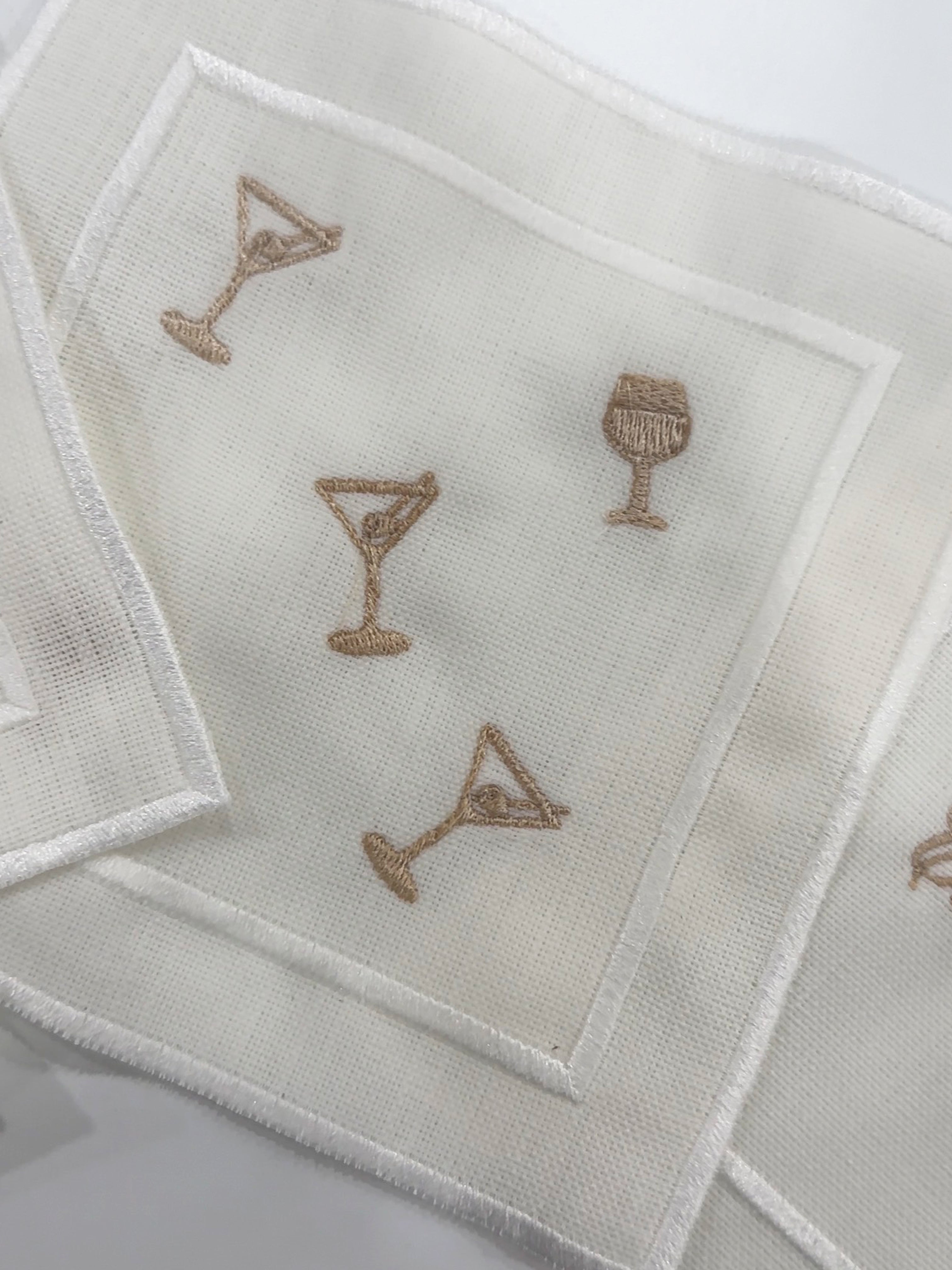 Monogram + Name "Cwocktail" Napkin Set