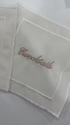 Monogram + Name "Cwocktail" Napkin Set